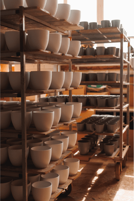Производство керамических горшков