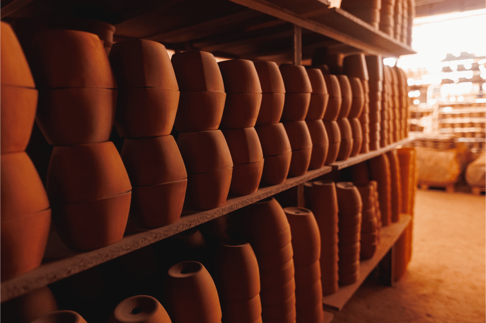 Производство глиняных горшков